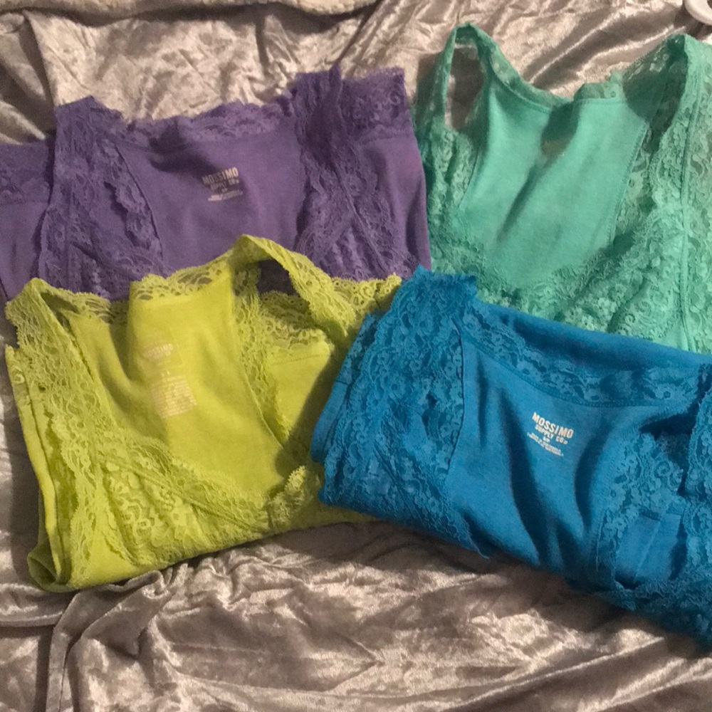 Lace tank tops